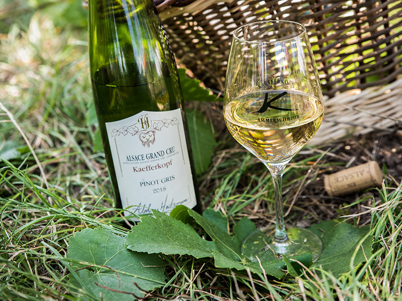 Vins d'Alsace crémant grand cru kaefferkopf Colmar : Vin blanc